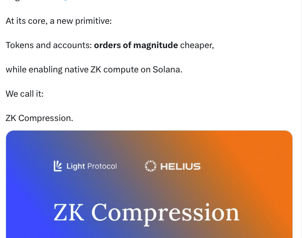 Solana推出ZK Compression，以太坊社区「破防」了？